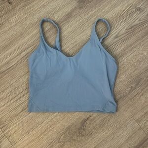 lululemon blue/gray align cropped tank top